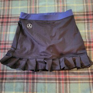 Mercedes Benz USA Flouncy Black Tennis Skort Size Medium